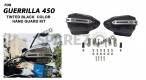 Fit For Royal Enfield Guerrilla 450 Tinted Black Color Hand Guard Kit - SPAREZO